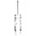 MTB FORK 26 " ZOOM 386MLO TO RESSORT WHITE ADJUSTABLE/BLOCABLE DEB. 60 mm PIVOT LISSE 285 mm 1''1/8-28,6 OUTER COMPATIBLE V-BRAKE/DISC