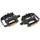 PEDALE VTT RESINE P2R NOIR CAGE ALU NOIR 9/16" (PAIRE)