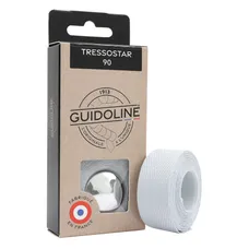 HANDLEBAR TAPE/HANDLEBAR VELOX TRESSOSTAR 90 COTON GREY CLAIR 20 mm X 2,80M (SOLD AU BLISTER PACK OF 2) -GUIDOLINE