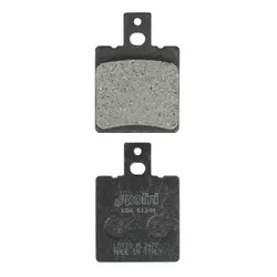 BRAKE PAD SET POLINI FOR BETA 50 TEMPO, 50 QUADRA/GILERA 125 RX/APRILIA 125 AF1 FUTURA, 50 RS, 50 SR (L 39.5 mm - H 56.3 mm - P 7 mm) (174.0029) (ORIGINAL)