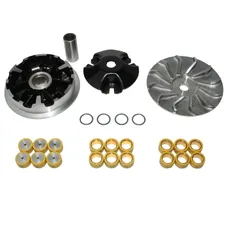 VARIATOR MAXI SCOOTER P2R HIGH PERFORMANCE YAMAHA 125 XMAX 2006>2020, MAJESTY, XCITY/MBK 125 SKYCRUISER, SKYLINER, CITYLINER (WITH FIXED DRIVE FACE + 3 SETS OF ROULEAUX 8/8,5/9G)