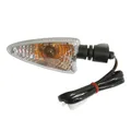 CLIGNOTANT SCOOT ADAPTABLE PIAGGIO 50 TYPHOON 2010>/APRILIA 50 SR 2010>, RX 2006>, RS4 2011>125 RS4 2012>/YAMAHA 125 YZF R 2008> ARRIERE GAUCHE/AVANT DROIT TRANSPARENT (HOMOLOGUE CE) -SELECTION P2R