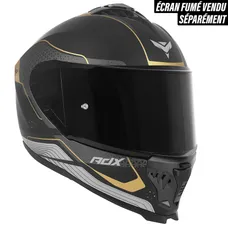 CASQUE INTEGRAL MOTO ADX AI500 EVO NOIR/OR MAT XL (DOUBLE ECRAN) (ECE 22.06)