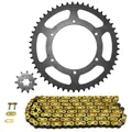 KIT CHAINE ADAPTABLE DERBI 50 GPR RACING 2008>2009, 50 GPR 2006>2009 420 11x53 (DIAM COURONNE 108/123/6.5) (DEMULTIPLICATION ORIGINE) -AFAM
