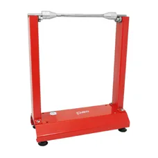 EQUILIBREUSE DE ROUE/PNEU MOTO P2R STATIQUE ACIER ROUGE (DIAM CONE DE 12 à 30mm - HAUTEUR MAX 51cm)
