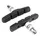 BRAKE SHOE HOLDER MTB V-BRAKE TO SCREW SYMETRIQUE MARWI 70 mm BLACK (PAIR CARDED)