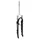 TREKKING FORK 28 " ZOOM ALUMINIUM RESSORT BLACK DEB. 45 mm PIVOT (200/60) THREADED 1"-25,4 - 22,2 INNER COMPATIBLE V-BRAKE/DISC