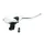 BRAKE MASTER CYLINDER MOTORCYCLE UNIVERSAL FRONT ALUMINIUM CNC BLACK/SILVER RIGHT -P2R