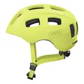 CASQUE VELO JUNIOR ABUS YOUN-I 2.0 JAUNE TAILLE M (52-57cm) REGLAGE MOLETTE / ECLAIRAGE ARRIERE (VENDU A L'UNITE EN BOITE)