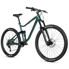 CONVENTIONAL BICYCLE MTB 29 LEADER FOX CASPER 2026 ALL SUSPENSION GREEN BOUTEILLE GLOSS 10-SPEED FRAME 19,5 INCHES (H49,5 cm - SIZE L - FOR ADULT OF 178 cm TO 185 cm)