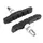 BRAKE SHOE HOLDER MTB V-BRAKE TO SCREW DEPORTE MARWI 72 mm BLACK (PAIR CARDED)