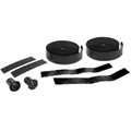 RUBAN DE GUIDON / CINTRE BTP PERFORMANCE PRO NOIR MOTIFS SYMETRIQUES NOIR BRILLANT AVEC BOUCHONS (CONFORTABLE EPAISSEUR 3mm)