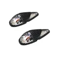 ECLAIRAGE DECO REPLAY GOUTTE D'EAU FENDER TRANSPARENT/CARBONE AMPOULE ORANGE (L 62mm / H 23mm / L 18mm) (PAIRE) **