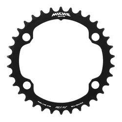 ROAD CHAINRING 4-BOLT DIA. 110 FOR SHIMANO 105 R7100/ULTEGRA R8100 MICHE 34T INNER BLACK 12-SPEED