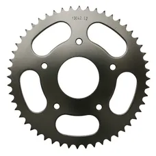 ADAPTABLE 50CC GEARED MOTORCYCLE REAR SPROCKET PEUGEOT RIEJU 50 MRX 2008>, SMX 2008> WHEELS A SPOKES 420 52 DTS STEEL -P2R SELECTION
