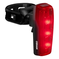 BICYCLE LIGHT USB REAR ON SEATPOST OSRAM RACE BLACK FONCTION LIGHT AUTOMATIQUE/FEU STOP (AUTONOMIE JUSQU'A13H) (REAR) -HOMOLOGATION STVZO