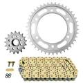 KIT CHAINE ADAPTABLE KTM 1290 R SUPER ADVENTURE S 2018>2020, 1190 ADVENTURE R ABS 2013>2016 525 17x42 (DIAM COURONNE 125/150/10.5) (DEMULTIPLICATION ORIGINE) -AFAM