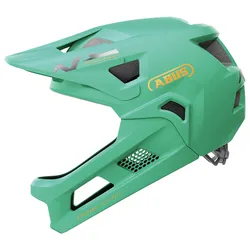 CASQUE VELO ENFANT VTT/BMX ABUS YOUDROP FF VERT SAUGE MAT TAILLE S (48-55cm) REGLAGE MOLETTE