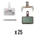 PLAQUETTE DE FREIN VTT SHIMANO DEORE M515,M486,M485,M575,M395 (SWISSSTOP ORGANIC - DISC 15E) (VENDU PAR 25) - COMPATIBLE VAE