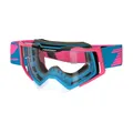 MASQUE/LUNETTES CROSS PROGRIP 3309 TR RAPID BLEU CLAIR/FUCHSIA/NOIR ECRAN TRANSPARENT ANTI-RAYURES/ANTI U.V./ANTI-BUEE (HOMOLOGUE CE-EN-N- AC-96025 REV.2)