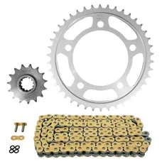 KIT CHAINE ADAPTABLE HONDA 650 CB F 2014>2016, 650 CB FA ABS 2014>2019, 650 CBR R 2019>2022 525 15x42 (DIAM COURONNE 112/138/12.25) (DEMULTIPLICATION ORIGINE) -AFAM
