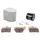 KIT ENTRETIEN MOTO ADAPTABLE HONDA 500 CB F 2022>, CB X 2022>, CBR R 2022> PLAQUETTE METAL FRITTE (PACK 7 PIECES) -SELECTION P2R PREMIUM