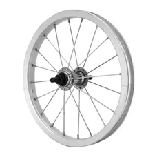 CITY WHEEL BRAKE SHOE 14" X 1.75 FRONT RIM ALUMINIUM HUB STEEL 85 mm AXLE PLEIN