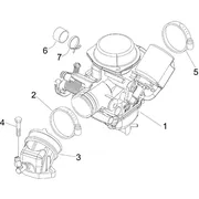 Carburateur complet - raccord d'admission