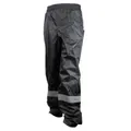 PANTALON OF PLUIE WATERPROOF BLACK WITH REFLECTEUR SIZE M/L (APPROVED CE) -SIZE 1.68 TO 1.78M