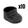 PROTECTION POUR CROCHET DE GARDE-BOUE ARRIERE DE TROTTINETTE XIAOMI M365, 1S, ESSENTIAL, PRO, PRO 2, MI 3 NOIR (VENDU PAR 10) -SELECTION P2R