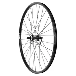 MTB WHEEL 27.5" KARMA DISC CENTERLOCK FRONT BLACK DOUBLE WALL OEILLET HUB SHIMANO QC400 BLACK SPOKE BLACK LOCKING RIM 21-584