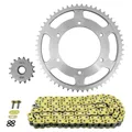 KIT CHAINE ADAPTABLE KAWASAKI 125 Z125 2019>2024, NINJA 125 2019>2024 428 16x56 (DEMULTIPLICATION ORIGINE) -AFAM