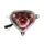 FEU ARRIERE SCOOT ADAPTABLE MBK 50 NITRO 2013>/YAMAHA 50 AEROX 2013> TRANSPARENT 12V 21/5W S25 BAY15d ROUGE (HOMOLOGUE CE) -REPLAY