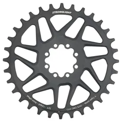 PLATEAU VTT DIRECT MOUNT 8 TROUS POUR SRAM X01/XX1 STRONGLIGHT MONO ALU HT3 NOIR 32DTS - 12V. NARROW WIDE (DEPORT 3mm)