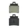 PLAQUETTE DE FREIN POLINI POUR KYMCO 250 GRAND DINK, 250 MXU / SYM 250 JOYMAX, 125 CRUISYM (L 44.8mm - H 50.8mm - P 6.9mm) (174.0037) (ORIGINAL)