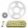 KIT CHAINE ADAPTABLE DERBI 125 GPR NUDE 2004>2008 428 16x50 (DIAM COURONNE 62/108/10.25) (DEMULTIPLICATION ORIGINE) -AFAM
