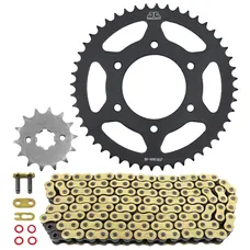 KIT CHAINE ADAPTABLE YAMAHA 125 MT 2015>2016, MT-125 ABS 2015>2019, YZF-R125 2008>2016, YZF-R125 ABS 2015>2018 428 14x48 (DIAM COURONNE 76/100/8.5) (DEMULTIPLICATION ORIGINE) -JT SPROCKETS