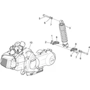 Moteur - Suspension arriere