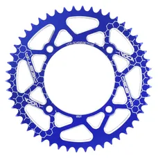 ADAPTABLE REAR SPROCKET 50CC GEARED MOTORCYCLE VOCA BESTIA BETA 50 RR ENDURO 2006>2018, 50 RR MOTARD 2005>2018, 50 RR STANDARD 2005>2008 420 50 DTS ALUMINIUM CNC BLUE (DIAMETER 100/120/8.5)