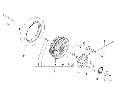 Roue avant