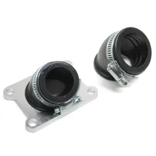 INTAKE MANIFOLD 50CC GEARED MOTORCYCLE REPLAY FLEXIBLE FOR DERBI 50 SENDA, GPR/GILERA 50 SMT, RCR (PWK AND DELLORTO, DIAMETER INNER 24 mm + 32 mm, WITH 2 MANCHONS A 45-)