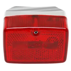 FEU ARRIERE CYCLO REPLAY RC ROUGE/CHROME POUR PEUGEOT 103/MBK 51