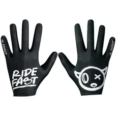 GANTS VELO VTT LONG GIST FASTER RIDE FAST NOIR M (PAIRE SUR CARTE) SANS VELCRO COMPATIBLE ECRAN TACTILE -5551