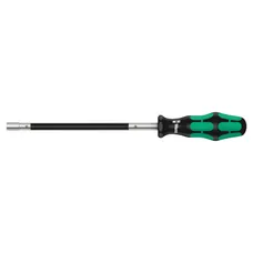 TOURNEVIS A TETE FLEXIBLE WERA 391 6 PANS DIAM 7 mm NOIR/VERT (VENDU A L'UNITE) -MARQUE ALLEMANDE POUR LES ATELIERS