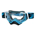 MASQUE/LUNETTES CROSS PROGRIP 3309 TR RAPID BLEU CLAIR/NOIR/BLANC ECRAN TRANSPARENT ANTI-RAYURES/ANTI U.V./ANTI-BUEE (HOMOLOGUE CE-EN-N- AC-96025 REV.2)
