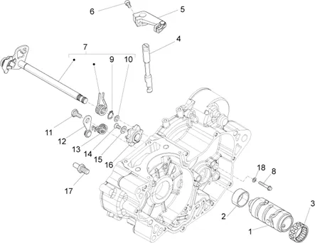 Boîte de vitesses / Selecteur / Desmodromique