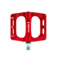 PEDAL MTB PLATEFORME DOWNHILL/BMX SWITCH FREERIDE ALUMINIUM CNC RED THREAD 9/16 WITH PICOTS (PAIR) 100X90MM