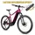 ELECTRIC BICYCLE/E-BIKE MTB 29 LEADER FOX KENT 2025 PURPLE GLOSS 9-SPEED MID-DRIVE MOTOR BAFANG M510 36-SPEED 95NM BATTERY 20AH (21,5'' - H54.6 cm - SIZE XL - FOR ADULT OF 185 cm TO 193 cm)