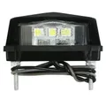 ECLAIRAGE DE PLAQUE IMMATRICULATION REPLAY BARETTE 3 LEDS PLASTIQUE NOIR (L 29mm / H 20mm / L 58mm) (HOMOLOGUE CE)