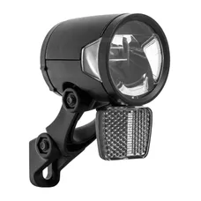 BICYCLE LIGHT E-BIKE HERRMANS MR8 180 LUMENS BLACK FRONT ON FORK AND MOUNT STEM (SUPPLIED WITH HANGER) 6-12-SPEED - BOXED